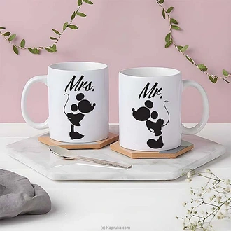 Romantic Mr. Mrs. Couple Mug Set  Online for none