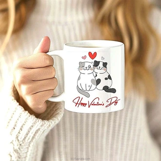 Adorable Valentine`s Day Cat Mug  Online for none