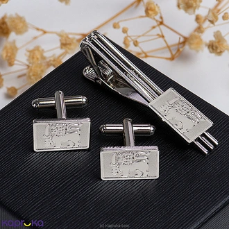 STONE N STRING SRI LANKA FLAG CUFFLINKS AND TIE BAR SILVER Buy Stone N String Online for specialGifts