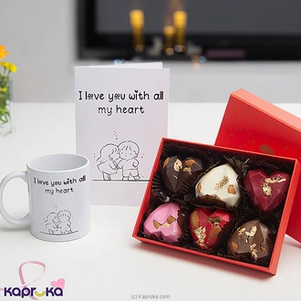 Eternal Devotion Chocolate, Card And Mug Combo Buy combo gift pack Online for specialGifts