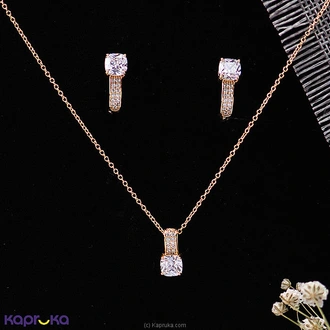 Stone N String Cubic Zirconia Necklace Set Buy Stone N String Online for specialGifts