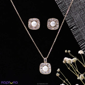 Stone N String Fresh Water Pearl Necklace Set Buy Stone N String Online for specialGifts