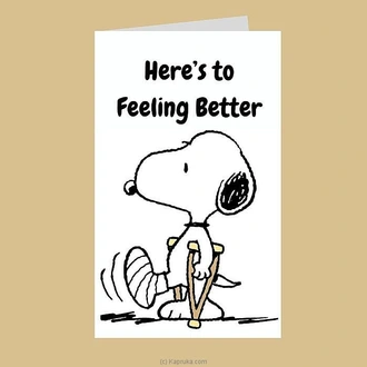 Here Is To Feeling Better Greeting Card Buy Greeting Cards Online for specialGifts