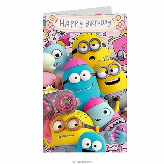 Happy Birthday Minions Greeting Card Buy Greeting Cards Online for specialGifts