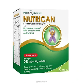 Nutrican Strawberry 243g (3 Sachets Of 81g)  Online for none