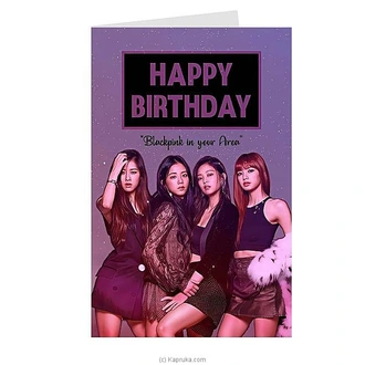 Happy Birthday Blackpink Greeting Card Buy Greeting Cards Online for specialGifts