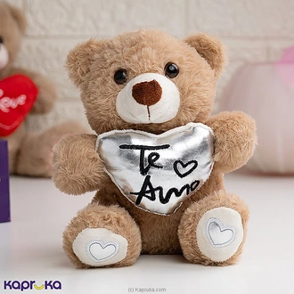 Love Espresso Teddy Bear - 8 Inches  Online for none