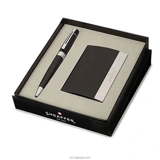 Sheaffer Gift Set 300 Ballpoint Pen With Business Card Holder Gl  Online for none