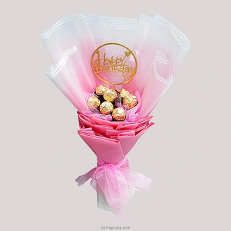 Rose Delight Ferrero Birthday Bouquet For Her And Him  Online for none