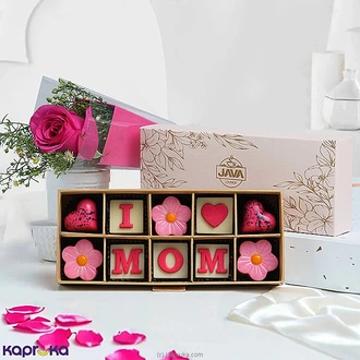 Sweet Rose Of Love Combo Gift With 10 Java Chocolate Pcs And A Pink Rose Buy Chocolates Online for specialGifts