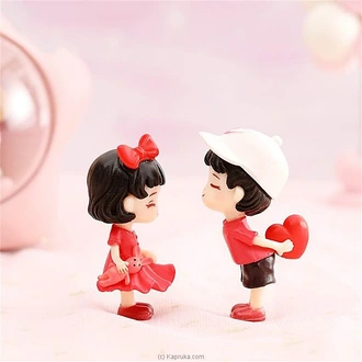 Kiss With A Heart Miniature - Romantic Couple Cake Topper (appro  Online for none