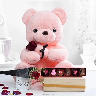 Cuddles And Kisses Gift Set Featuring A Cuddly Teddy Bear, A Sin  Online for none
