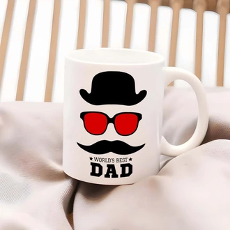 World`s Best Dad Mug - Stylish Gift For Father`s Day  Online for none