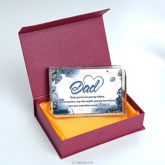 Dad - Hero And Best Friend Crystal Plaque In Gift Box  Online for none