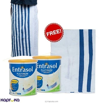 Two Tins Of Entrasol With Free Sarong Buy Online Grocery Online for specialGifts