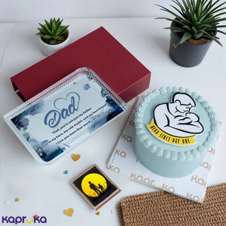 My Forever Hero Gift Set With A Ribbon Cake And Crystal Plaque  Online for none