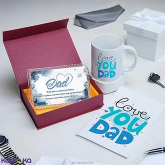Love You Dad - Mug, Card, And Plaque Gift Set Buy Gift Sets Online for specialGifts