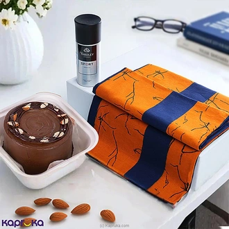 A Gift Pack for Him - With A Body Spray, Bento Cake, And Handloom Sarong Buy combo gift pack Online for specialGifts