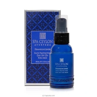 SPA CEYLON FRANKINCENSE  FACE PROTECTOR DAY SPF 25+ FOR MEN 30ML Buy SPA Ceylon Online for specialGifts