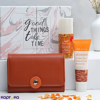 Sunrise Beauty Box with Orange Deo, Dark Circle Remover and wallet Buy Fashion | Handbags | Shoes | Wallets and More at Kapruka Online for specialGifts