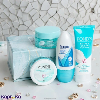 Blue Radiance Beauty Box For Her With Facewash, Fresh Roll-on, M  Online for none