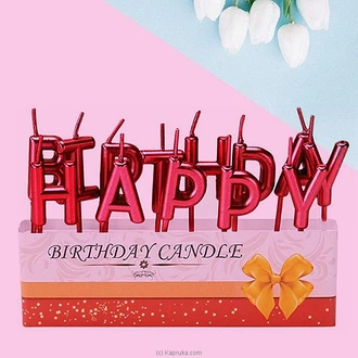 Happy Birthday Letter Candles - Red  Online for none