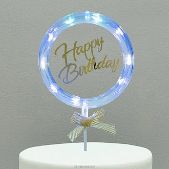 Blinking Gold Bow Cake Topper Buy party Online for specialGifts