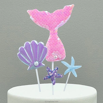 Memaid Pink Tail Cake Topper  Online for none