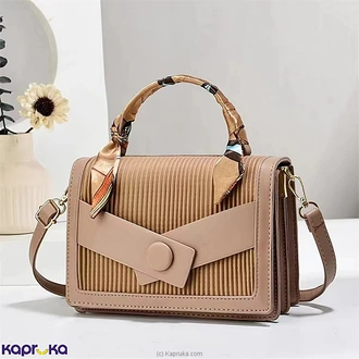 Melina Stripes Design Handheld PU Ladies Fashion Handbag With De  Online for none