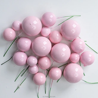 Cake Topper Pink Balls  Online for none