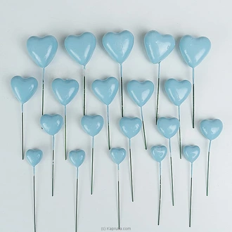Heart Shaped Cake Toppers - Blue Buy party Online for specialGifts