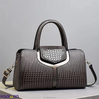 Rachel Top Handle Fashion Handbag With Adjustable Shoulder Strap Gray Buy Fashion | Handbags | Shoes | Wallets and More at Kapruka Online for specialGifts