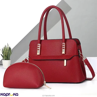 Liyara Luxury Handbag With Shoulder Straps Red Buy NA Online for specialGifts