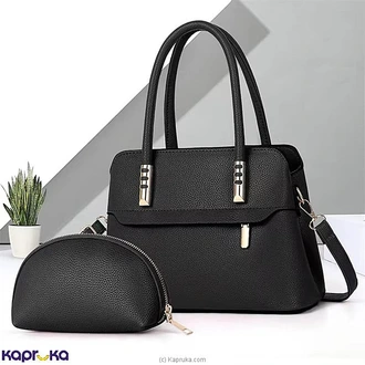 Liyara Luxury Handbag With Shoulder Straps Black  Online for none