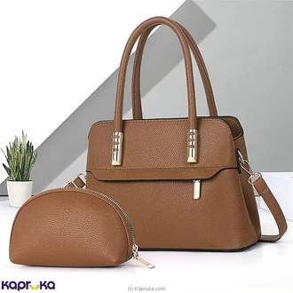 Liyara Luxury Handbag With Shoulder Straps Brown  Online for none