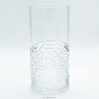 Chevron High Glass Vase - 9.5 Inch  Online for none