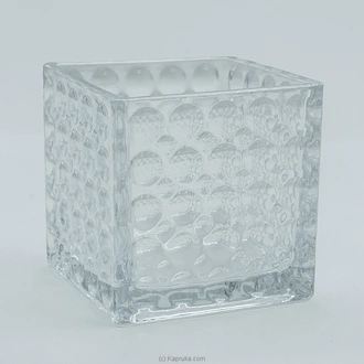 Cubic Grid Glass Pot - 4 Inch  Online for none