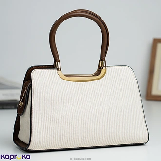 Avril PU Faux Leather Handbag For Women Glossy Top Handle Tote,  Online for none