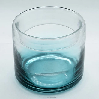 Ocean Blue Round Glass Jar (5.5`)  Online for none