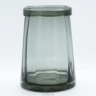 Smoke-tint Tapered Jar With Lid (7.5`)  Online for none