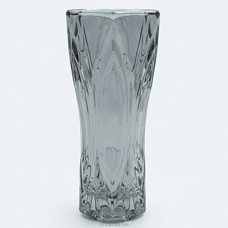 Crystal-facet Cut Glass Vase - Tapered 9.5 Inch  Online for none