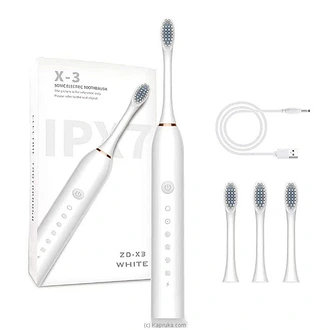 X-3 Sonic Rechargeable Electric Tooth Brush - White Buy Online Electronics and Appliances Online for specialGifts