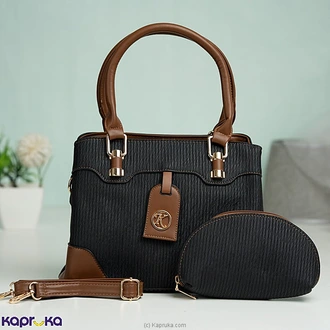 Gold Crest Signature Tote PU Leather Fashion Handbag Black  Online for none