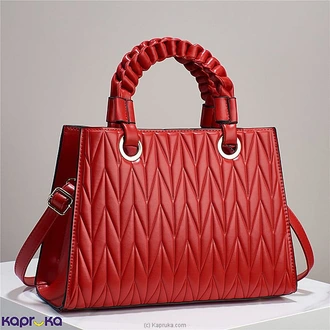 Chevron Charm Fashion Tote Red Handbag Buy NA Online for specialGifts