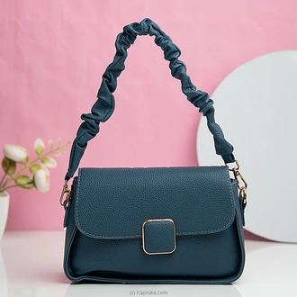 Lunara Twist Strap Handbag Blue  Online for none