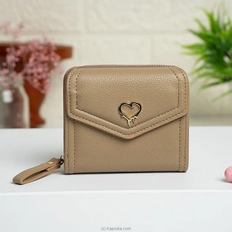 Women`s Short Wallet - Khaki Color  Online for none