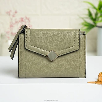Stylish Green Short Wallet  Online for none