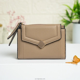 Stylish Khaki Short Wallet  Online for none