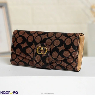 Calia Monogram Charm Clutch Wallet Coffee Brown  Online for none