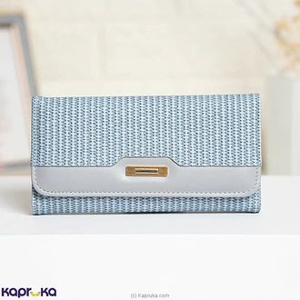 Aria Charm Trifold Wallet Blue  Online for none